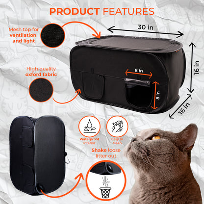 cat litter box enclosure, cat litter box hider, cat litter box dog proof, dog proof cat litter box enclosure
