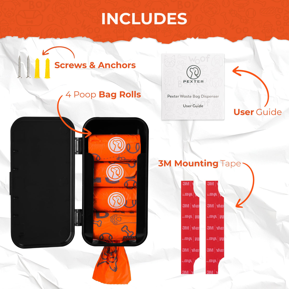 dog poop bag dispenser, dog poop bag holder, dog poop bag dispenser for wall, dog poop bag dispenser for backyards